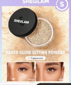 SHEGLAM Baked Glow Setting Powder-Cappuccino