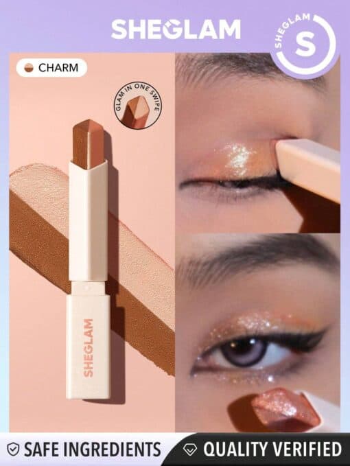 SHEGLAM Eyes Dual Tone Shadow Stick-Charm Gradient Two-Tone Glitter Eyeshadow