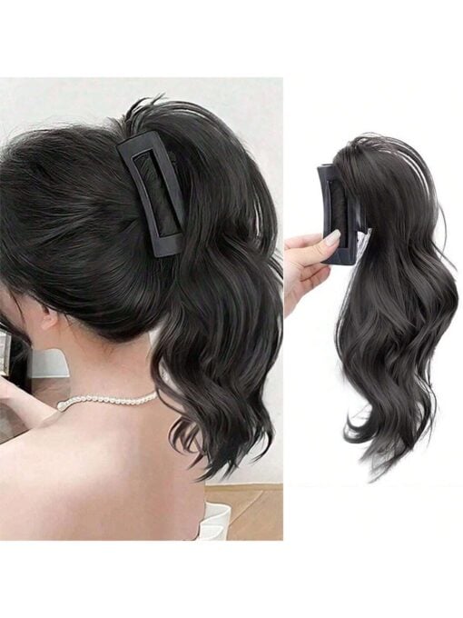 SHEIN Wig Ponytail Female Braid Simulation Hair (Black)