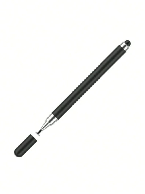 SHEIN 1pc Double-Headed Round Silicone Capacitive Stylus Pen (black) |قلم تابلت
