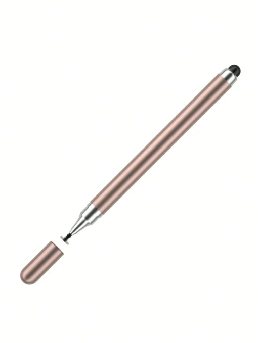 SHEIN 1pc Double-Headed Round Silicone Capacitive Stylus Pen (Rose Gold) | قلم تابلت