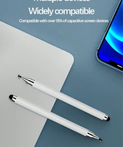 Alternative view of SHEIN 1pc Double-Headed Round Silicone Capacitive Stylus Pen (black) |قلم تابلت