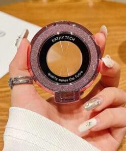 Alternative view of SHEIN 1pc Fashionable Minimalist Glitter Phone Holder Adhesive Foldable Magnetic Wireless Charging Phone Case