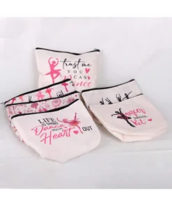 SHEIN 1pc Linen Cosmetic Storage Bag