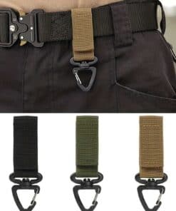 SHEIN 1pc Outdoor Camping Belt Gear Clip Nylon Key Ring Holder Outdoor Hiking Hook Buckle Utility Hanger