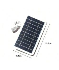 Alternative view of SHEIN 2W 5V Solar Charging Panel Solar Outdoor Mobile Phone Power Bank Charger