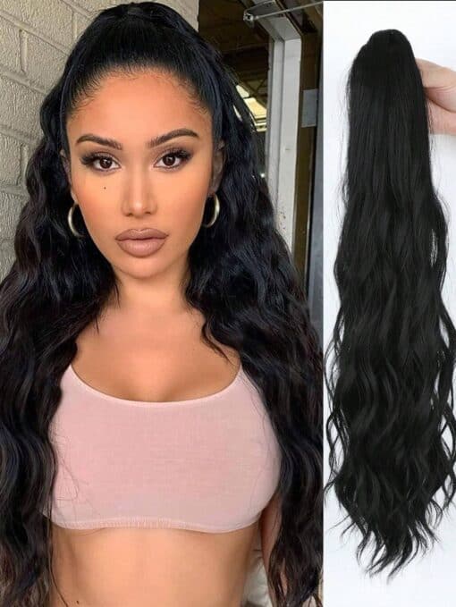 SHEIN Clamping Ponytail Hair Extensions