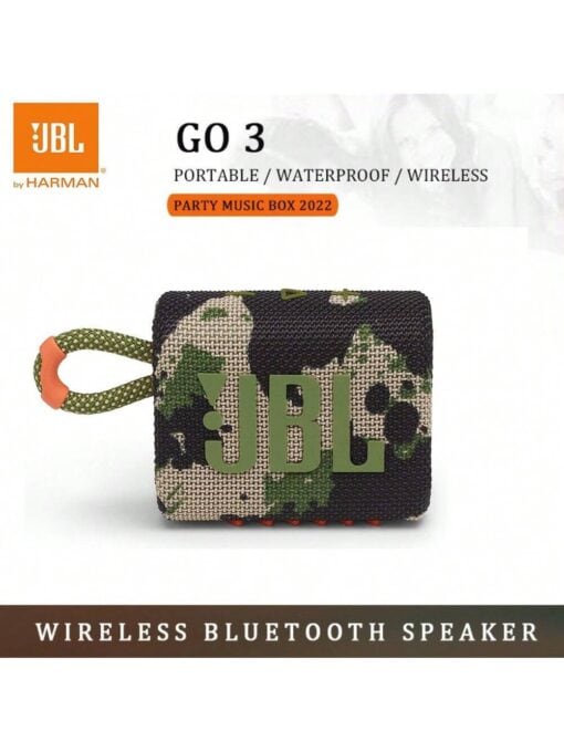 JBL Go 3 Bluetooth Speaker Powerful Bass Subwoofers Stereo