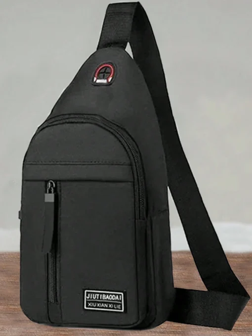 SHEIN New Men's Shoulder Canvas Backpack Chest Bag