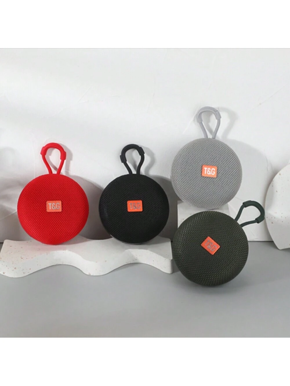 ⁦TG352 Waterproof Outdoor Portable Mini Speaker Support Free Call /TF Card /USB Stereo With TWS (GREY)⁩ - الصورة ⁦3⁩