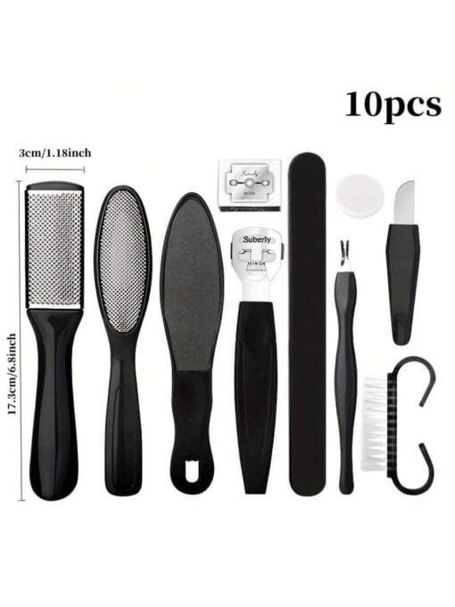 SHEIN 10pcs/Set Professional Pedicure Tools Set