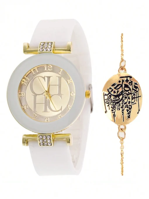 SHEIN 2pcs Fashionable Women's Quartz Watches