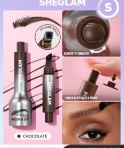 SHEGLAM Brow-Fection Angled Brush & Dip-Chocolate Xmas Christmas Gift Winter Y2K Black Friday