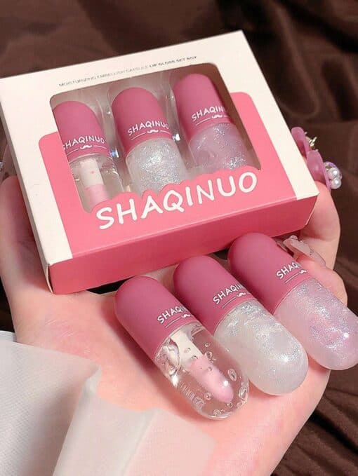 SHEIN Water Luminous Lip Gloss Set