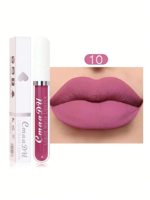 SHEIN Waterproof Long-lasting Matte Lip Gloss (10 Lilac Purple)