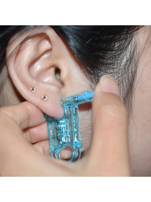 SHEIN 2set Piercing Tool And Steel Ball Stud Earrings Set