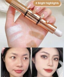 Alternative view of FOMIX Double Ended Highlight & Contouring Stick,1Pc Multi-Function Contouring Stick Matte Contouring Nose Shadow Contour Wand