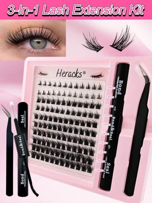 SHEIN Individual Cluster Lashes 120Pcs Segmented Individual False Eyelashes Extension