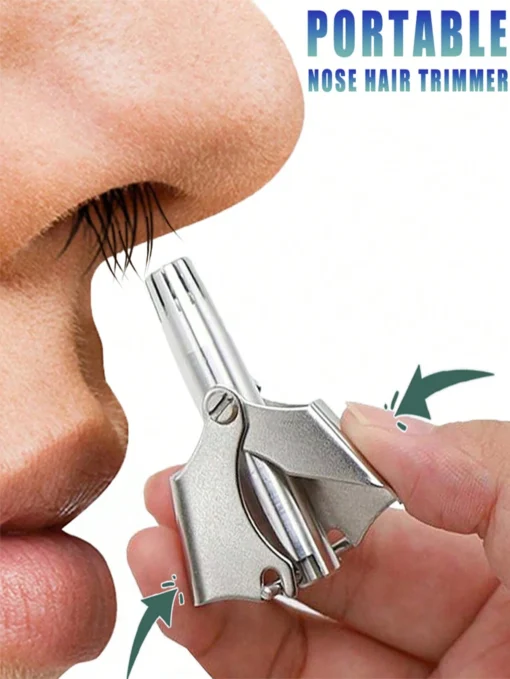 SHEIN 1pc Stainless Steel Manual Nose Hair