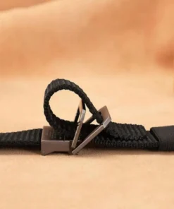 Alternative view of SHEIN 1pc Fashion Casual Sports Outdoor Metal Buckle Nylon Belt (Army Green)