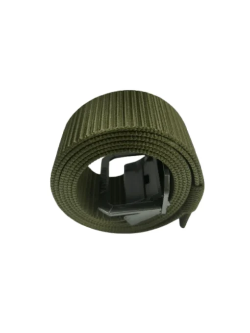 SHEIN 1pc Fashion Casual Sports Outdoor Metal Buckle Nylon Belt (Army Green)