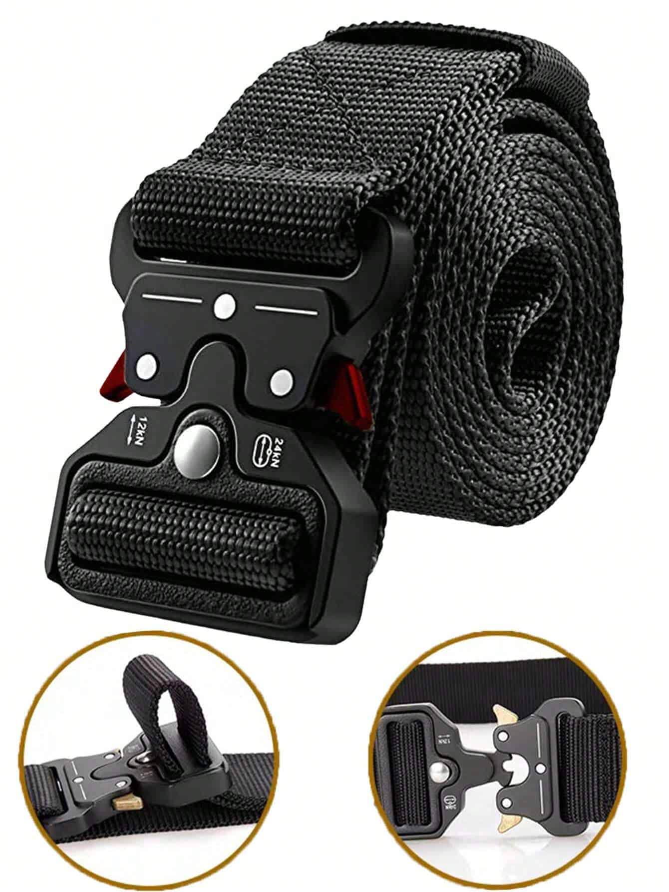 SHEIN 1pc Nylon Tactical Belt Multi-Functional Outdoor