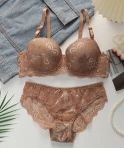 SHEIN 2pcs Women Lingerie Set (With Underwire, Triangle Panty)