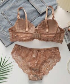 Alternative view of SHEIN 2pcs Women Lingerie Set (With Underwire, Triangle Panty)