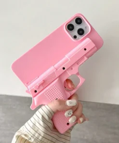 SHEIN Funny Toy Gun Creative Unique Shock Proof Protective Phone Case Compatible