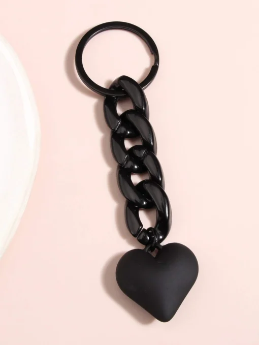 SHEIN Heart Charm Keychain