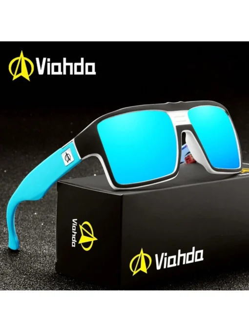 VIAHDA New Squared Polarized Fashion Glasses Outdoor Glasses Men Sport Fashion Glasses