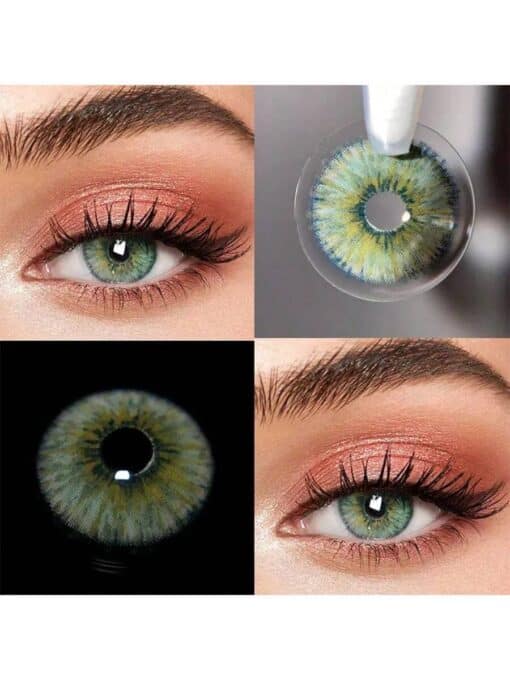 SHEIN 1 Pair Of Green Contact Lenses 14.5mm