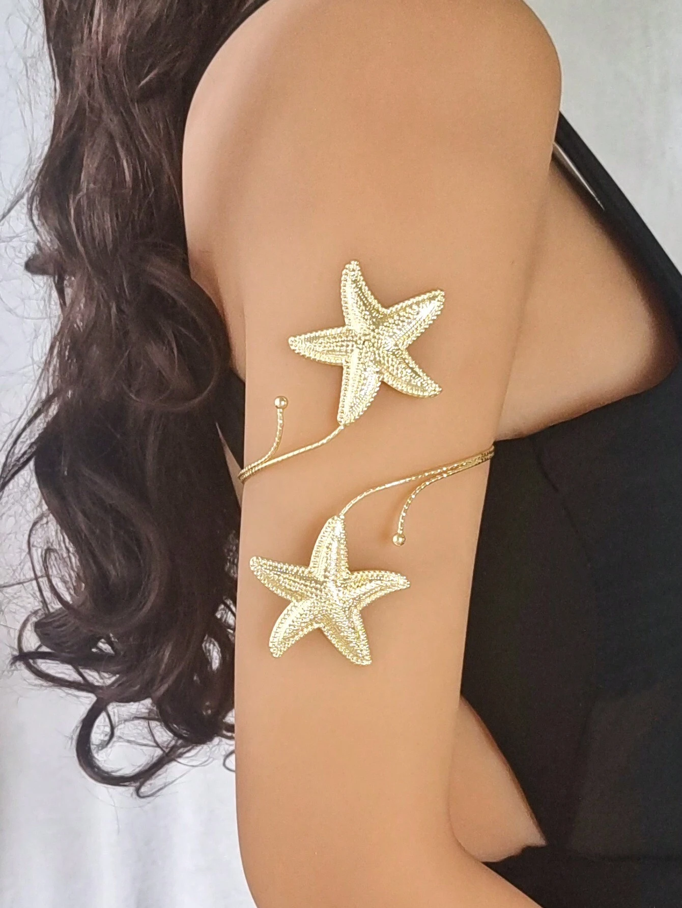 SHEIN 1 Piece Of Women's Beach Starfish Summer Jewelry Starfish Arm Ring