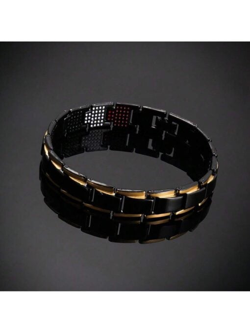 SHEIN 1pc Fashionable Alloy Multi-functional Magnetic Bracelet For Men, Daily Wear