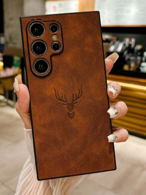 SHEIN Iphone Luxury Sheepskin Leather Anti-Drop Phone Case