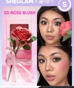 SHEGLAM Pink Ribbon Rose Blush Valentine'S Day Decor Love Gift Winter Y2K Makeup