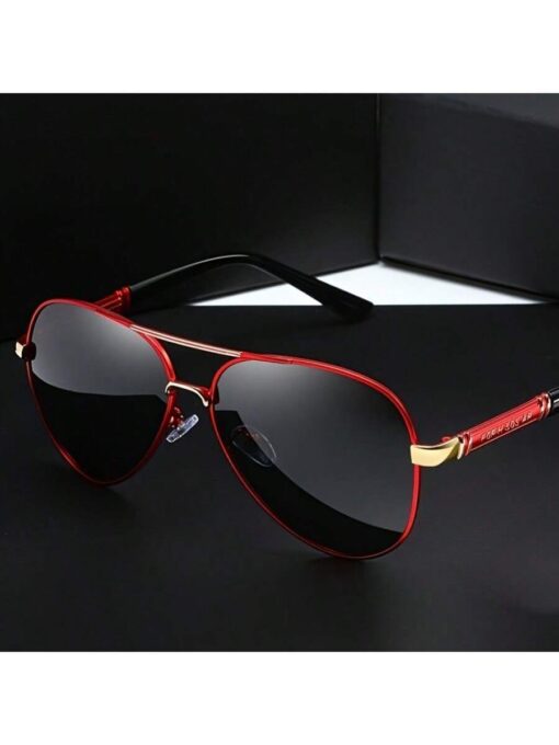 SHEIN 1 Pc New Luxury Men's Polarized Fashion Glasses Driving Fashion Glasses