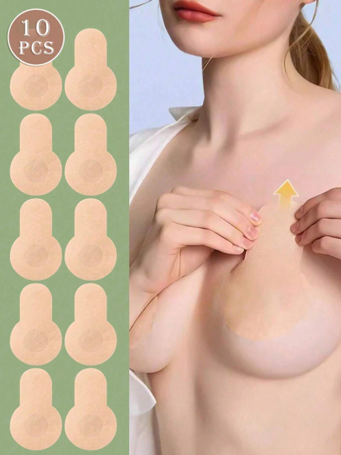 SHEIN 10pcs Convenient Disposable Breast Lifting Tapes (Round)