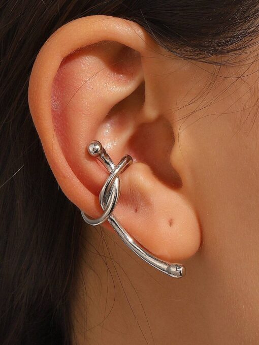 SHEIN 1pc Individualistic Punk Style Knotted Ear Cuff