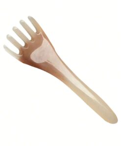 SHEIN Scalp Massager(Plastic), Gua Sha Back Massager, Head Scratcher Portable Hand Held SPA Head Massage(White Pink)