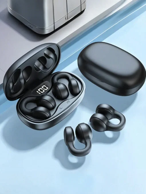 SHEIN Wireless Earphones Touch Control Earphones Clip-On Earphones
