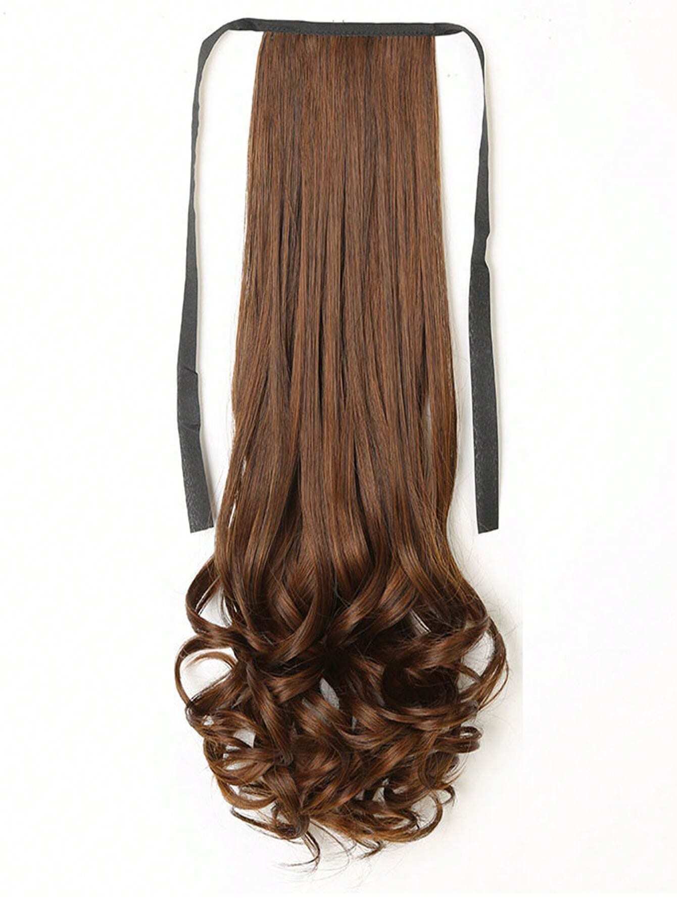 SHEIN 14 inch Synthetic Drawstring Ponytail Clip In Ponytail Hair Extensions Pony Tail(BROWN) - الصورة 5