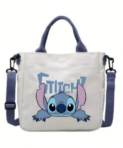 Disney 1pc Lilo & Stitch Stitch Storage Bag Casual Canvas Storage Bag