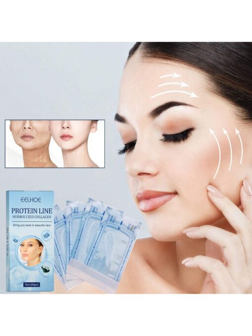 SHEIN 1 Box/60pcs Protein Lifting Threads, Anti-Wrinkle V-Face Lifting