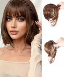 SHEIN 1pc Headband Braid Headband Bangs Braided Decor Hair Hoop Synthetic Wig Suitable Toppers Hair Pieces