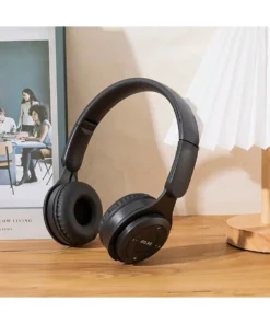 AXNEN BT Headphones Over-Ear, Foldable Lightweight Wireless Headphones Hi-Fi Stereo, Bass Adjustable Headset(black)