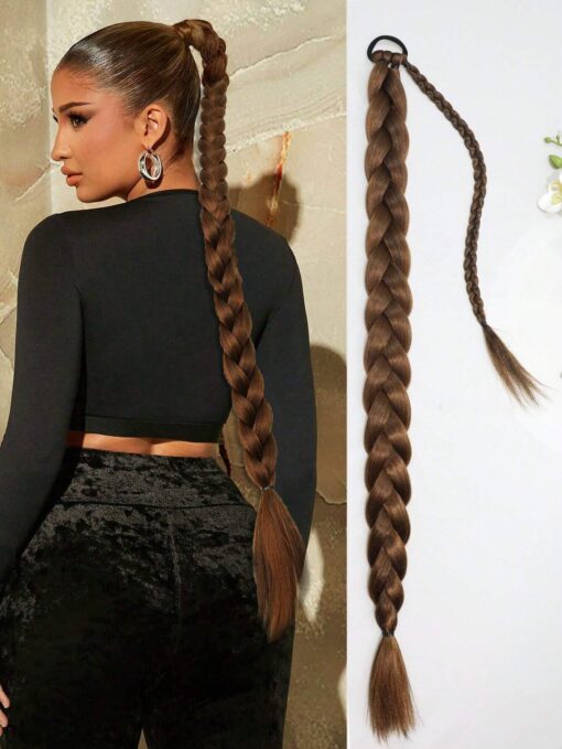 SHEIN 1pc Long Ponytail Hair Extensions