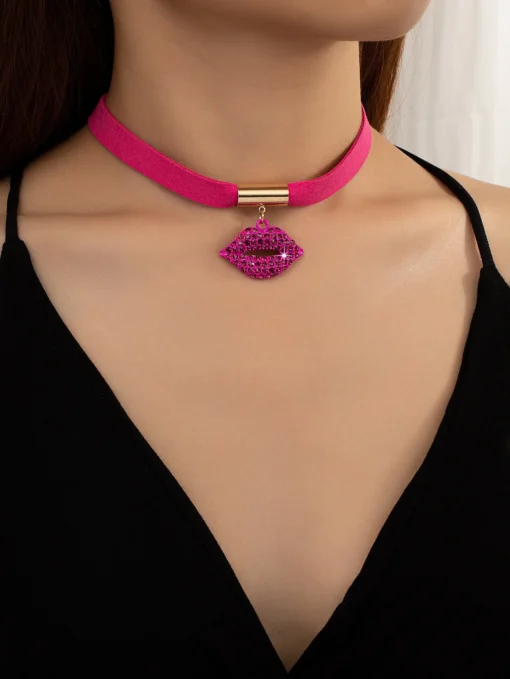 SHEIN 1pc V-Shaped Multi-Color Fashionable Necklace