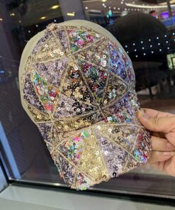 SHEIN New Summer Mesh And Sequin Hats