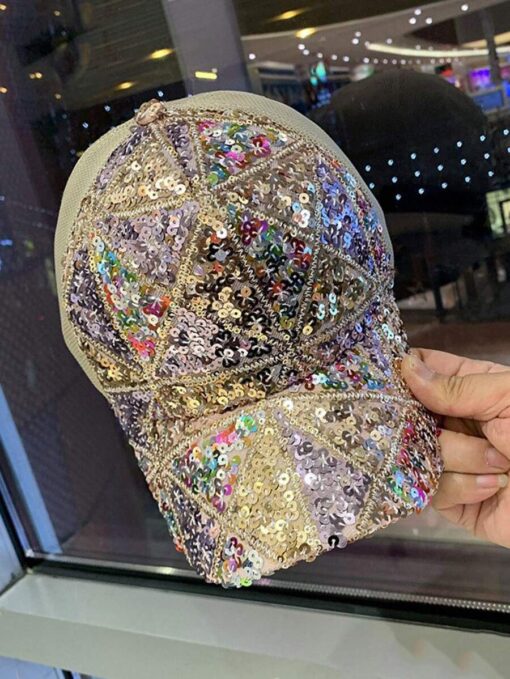 SHEIN New Summer Mesh And Sequin Hats